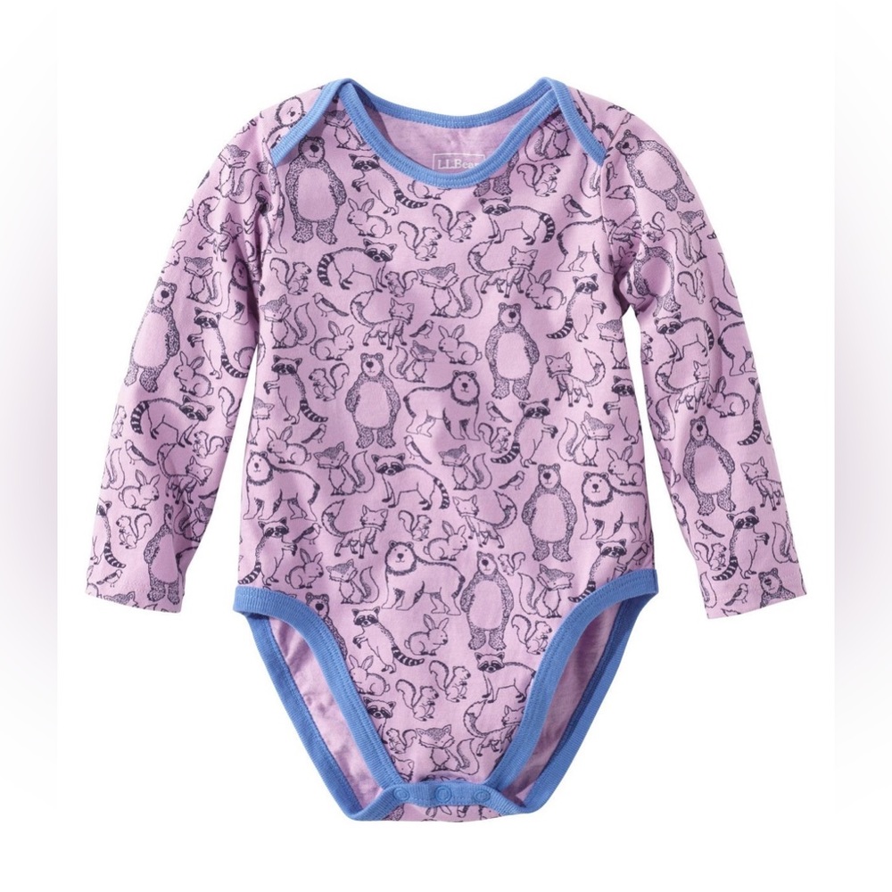 BRAND NEW L.L. Bean Long Sleeve Baby Onesie Bodysuit